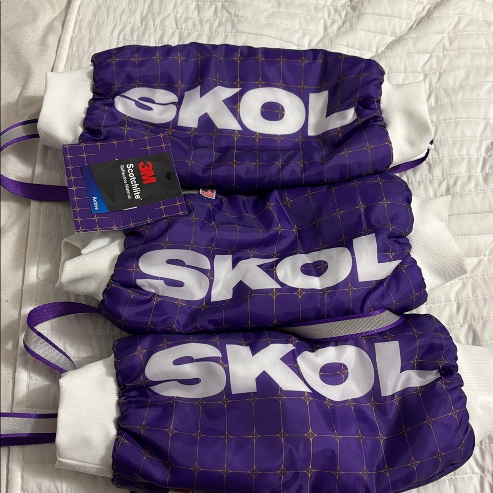 Vikings Purple SKOL Hand warmers with White Accents